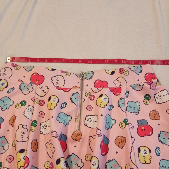 BT21 Jelly Candy Zipper Skater Style Skirt Women's Size 2X - Picture 5 of 11